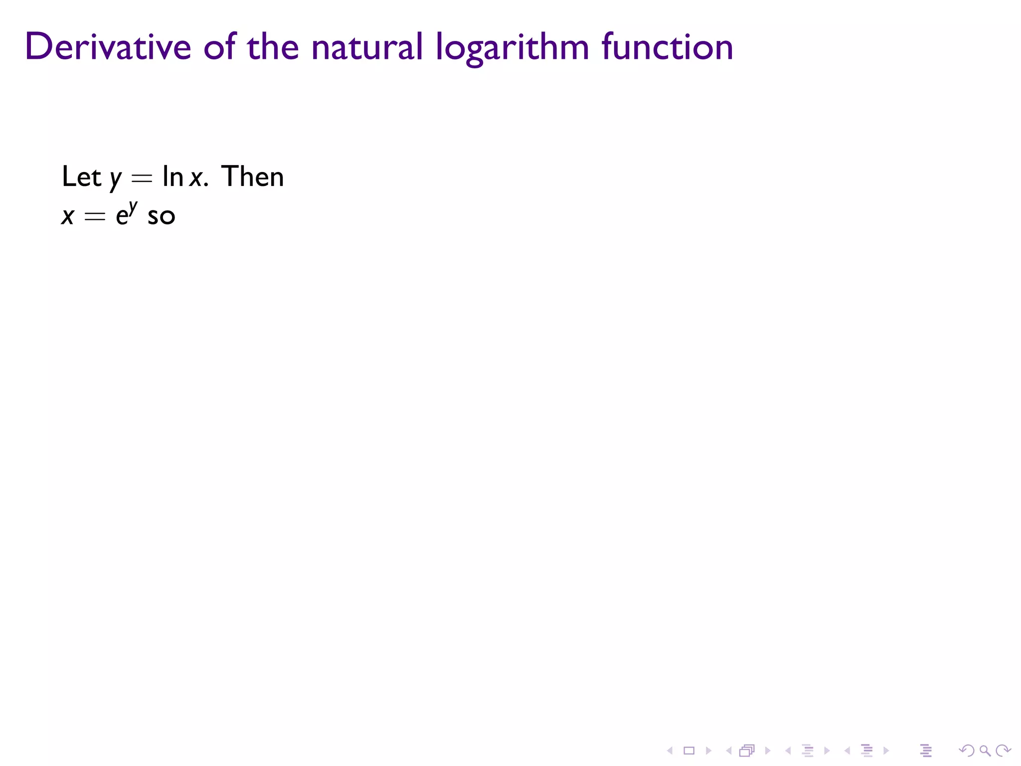 Lesson 16: Derivatives of Exponential and Logarithmic Functions