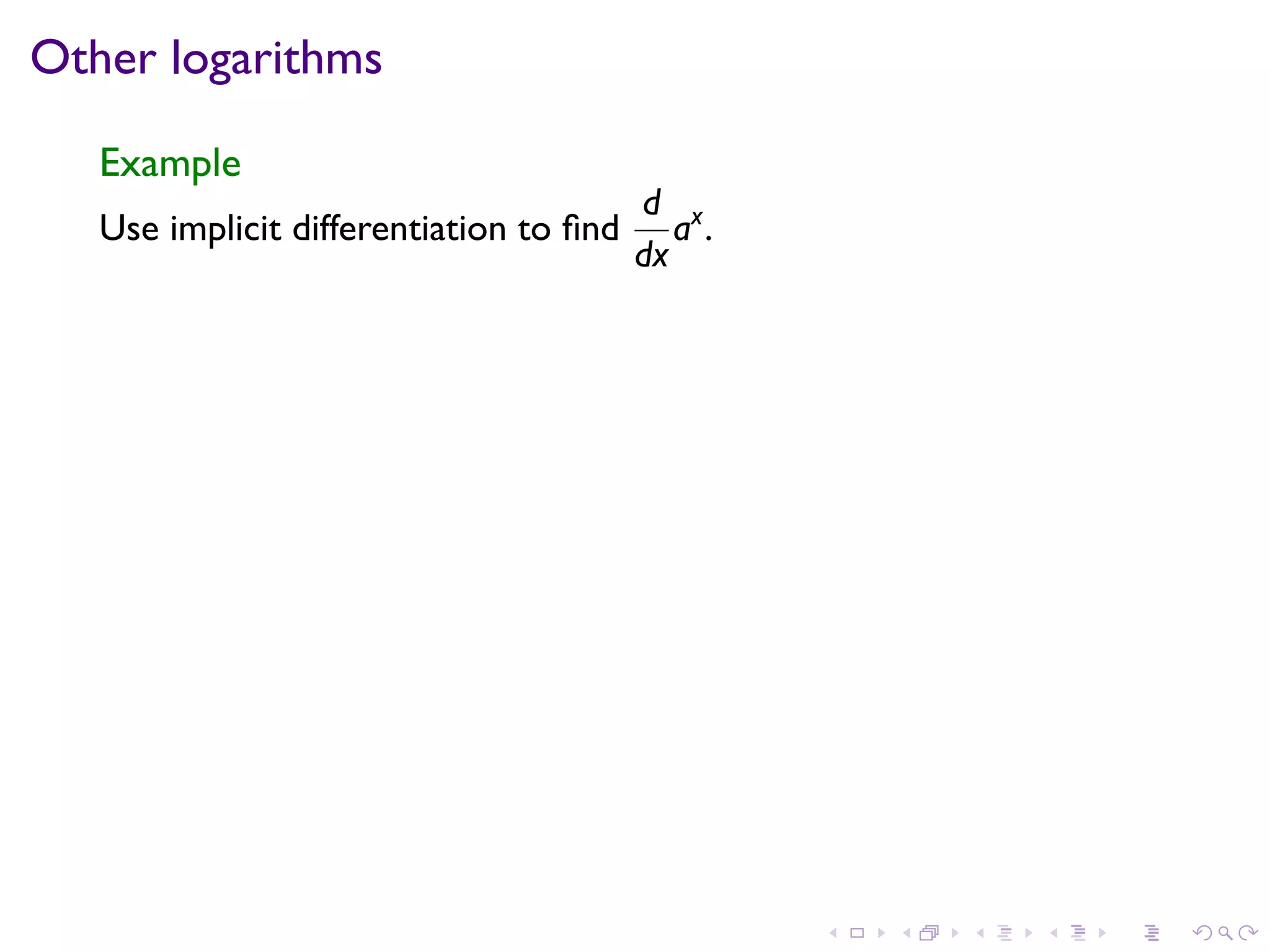 Lesson 16: Derivatives of Exponential and Logarithmic Functions