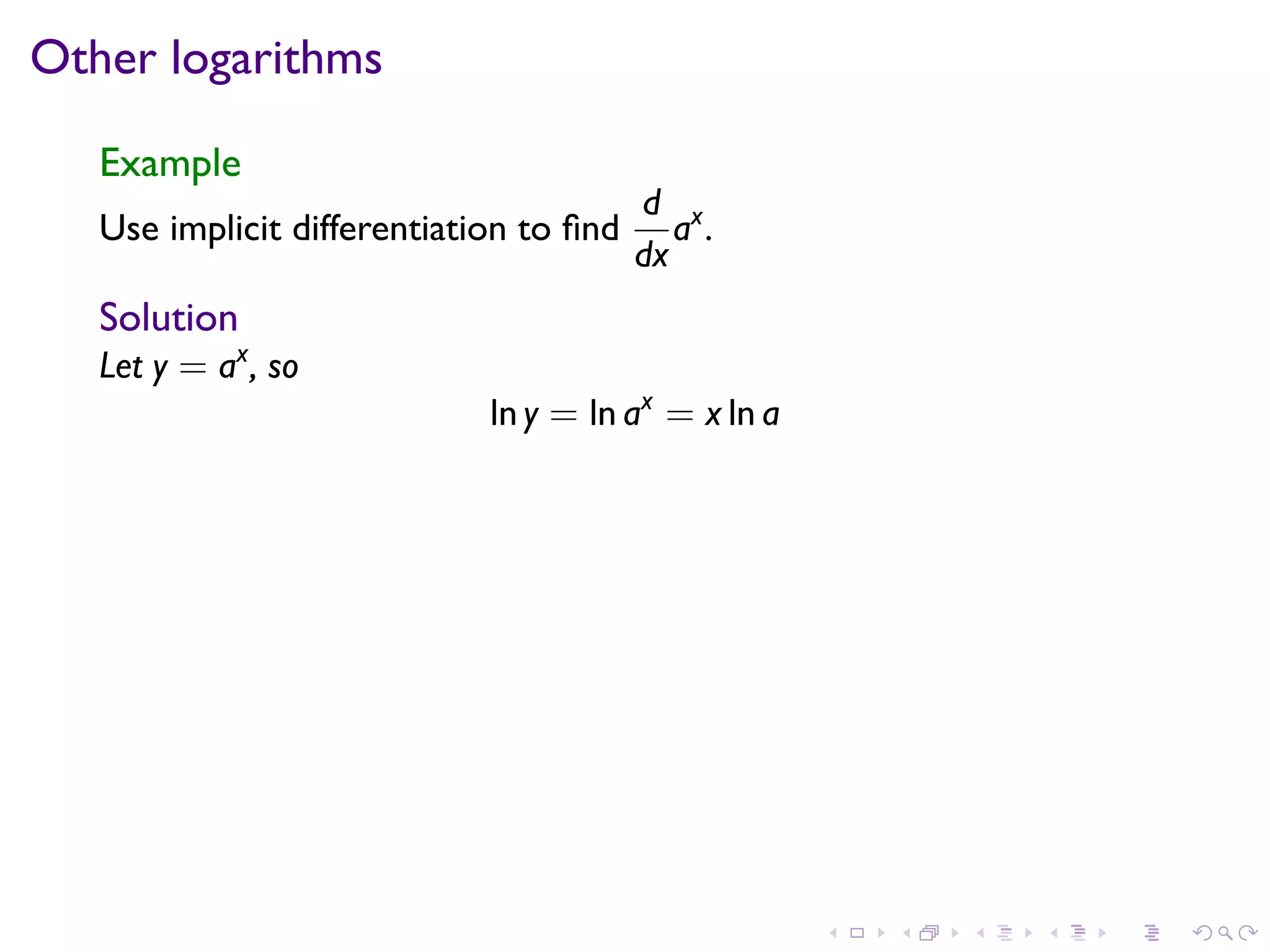 Lesson 16: Derivatives of Exponential and Logarithmic Functions