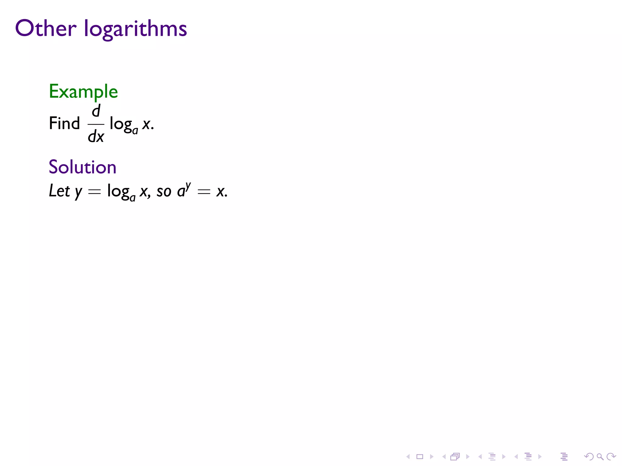 Lesson 16: Derivatives of Exponential and Logarithmic Functions