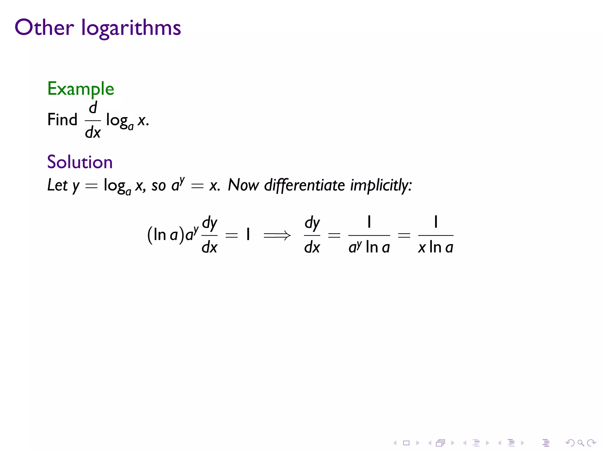 Lesson 16: Derivatives of Exponential and Logarithmic Functions