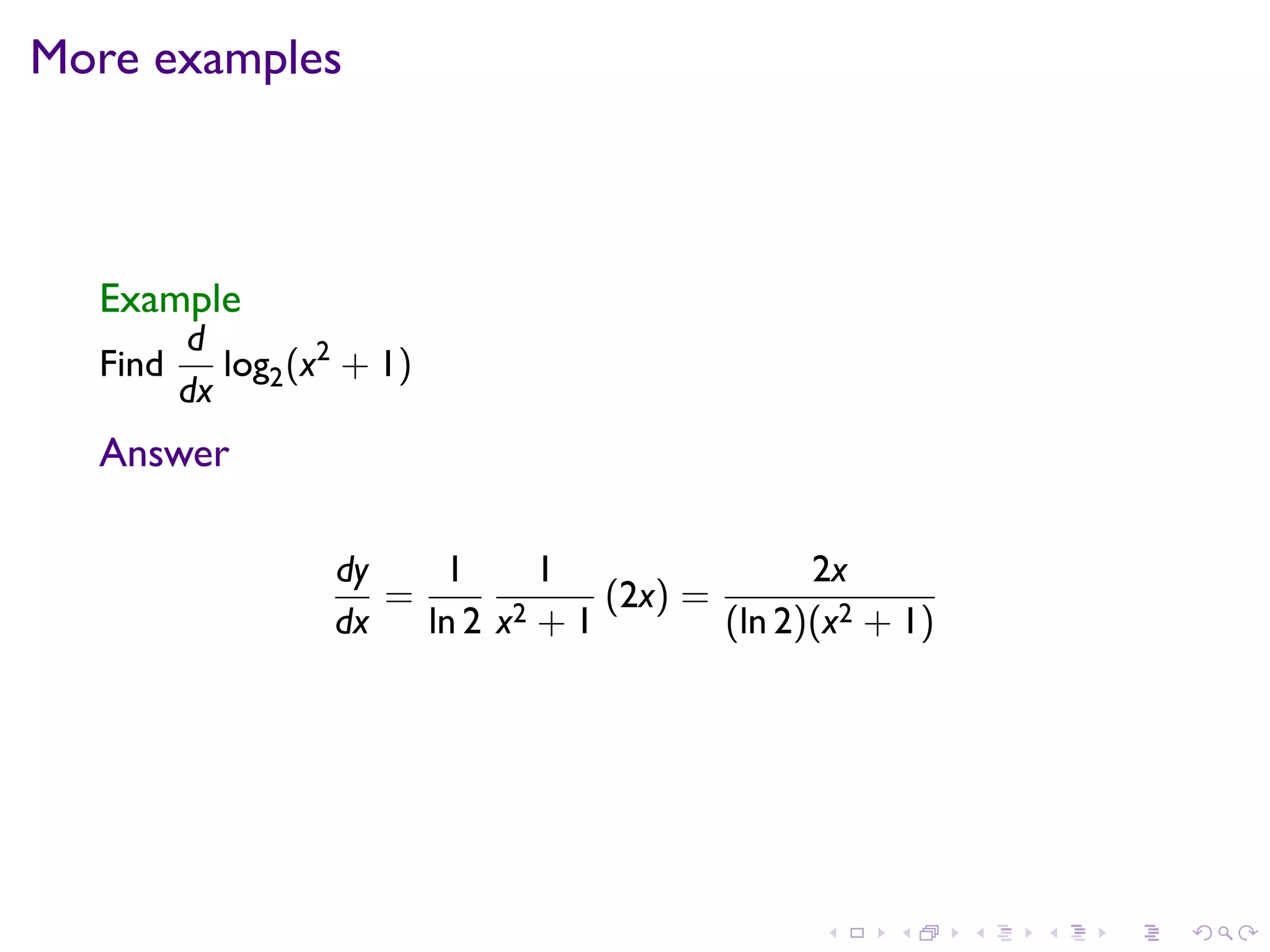 Lesson 16: Derivatives of Exponential and Logarithmic Functions