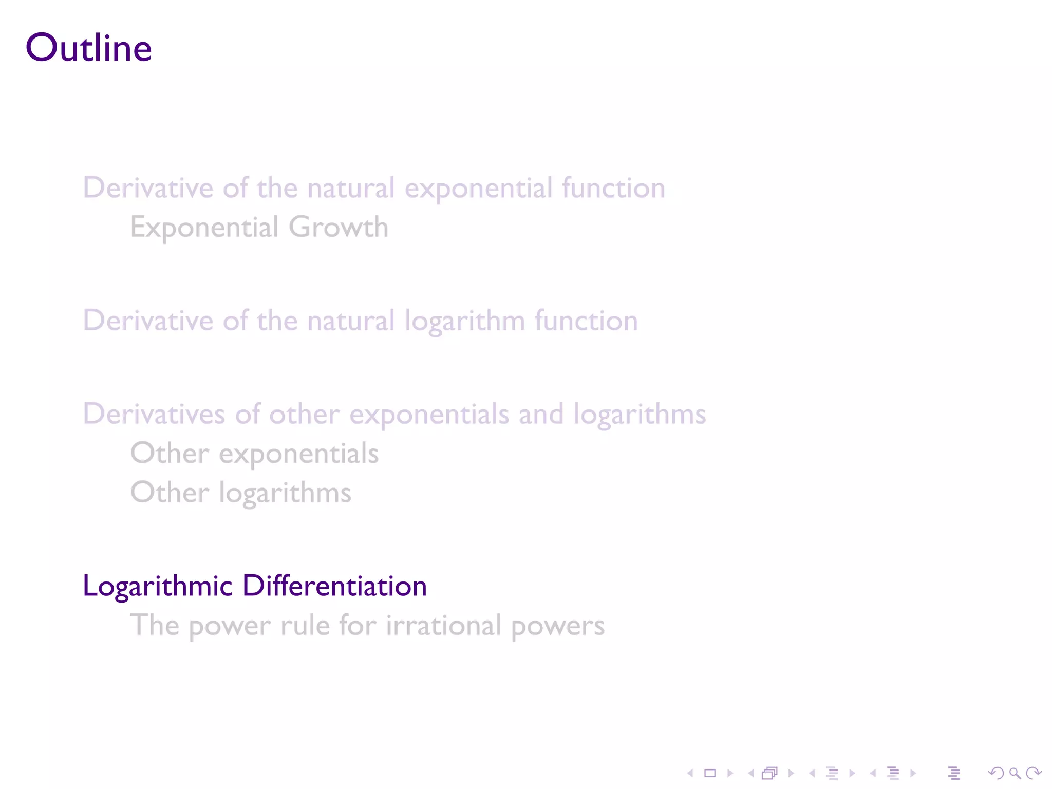 Lesson 16: Derivatives of Exponential and Logarithmic Functions