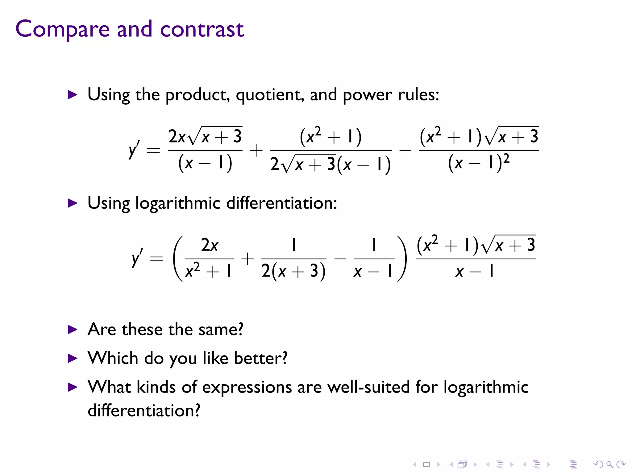 Lesson 16: Derivatives of Exponential and Logarithmic Functions