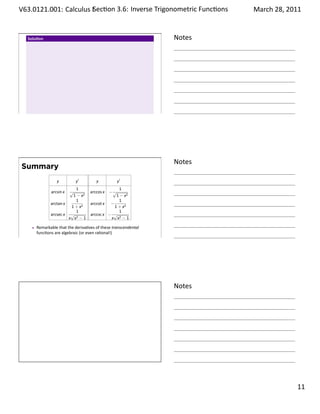 Lesson 16: Inverse Trigonometric Functions (handout) | PDF