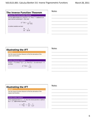 Lesson 16: Inverse Trigonometric Functions (handout) | PDF