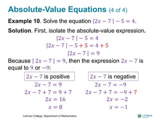 Lesson 16: More Inequalities