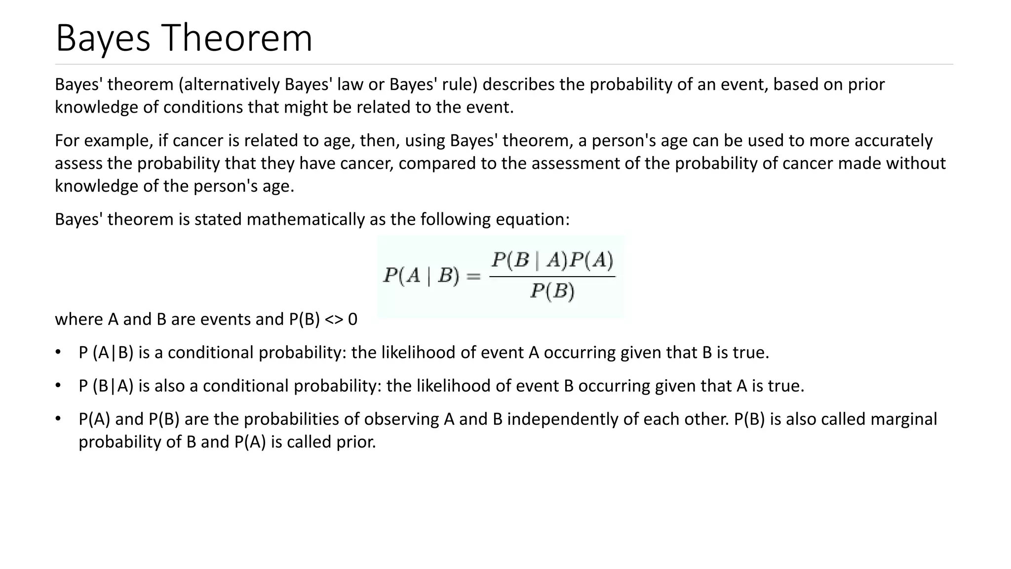 Machine Learning Algorithm - Naive Bayes for Classification | PPT