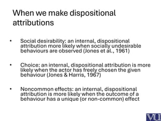 Dispositional Attributes Examples PSY 403 | Social Psychology by VU Lesson 16 (ppt) .pdf