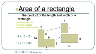 Algebra 1/2 Lesson 17 - Areas of Rectangles PPT | PPTX