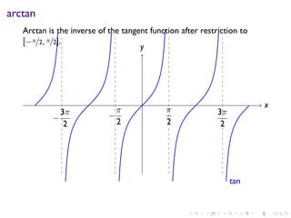 Lesson 17: Inverse Trigonometric Functions