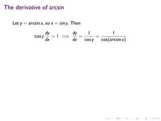 Lesson 17: Inverse Trigonometric Functions