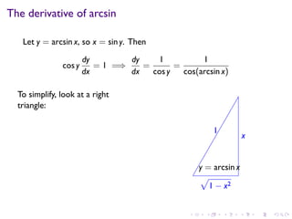 Lesson 17: Inverse Trigonometric Functions