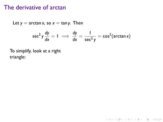 Lesson 17: Inverse Trigonometric Functions