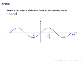 Lesson 17: Inverse Trigonometric Functions