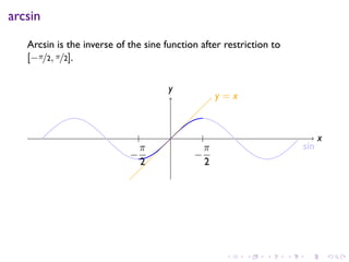 Lesson 17: Inverse Trigonometric Functions