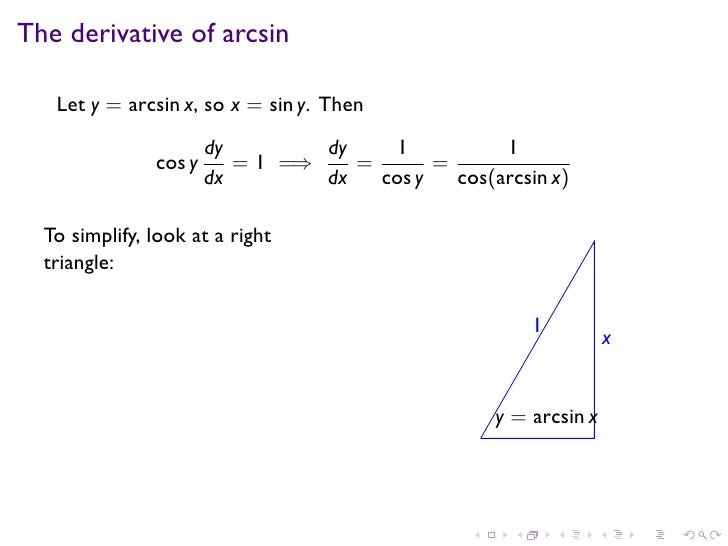 Lesson 17 Inverse Trigonometric Functions