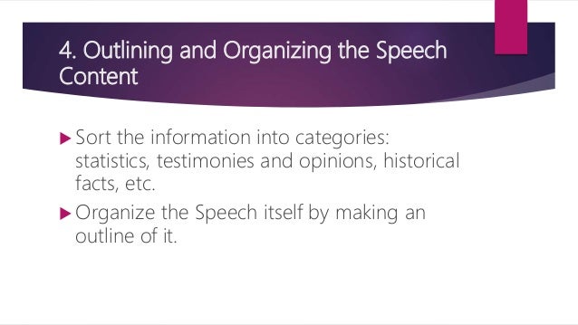 5 principles or characteristics of speech writing image