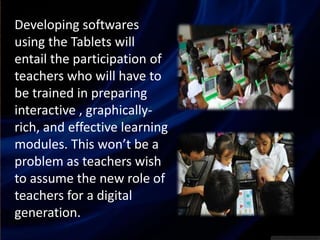 Lesson 18.tablets for textbooks in schools naga,nieva | PPTX