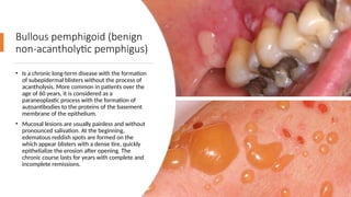 Bullous Process Lesson 18. Pathology of the mucous membrane of the mouth and lips 2.pptx