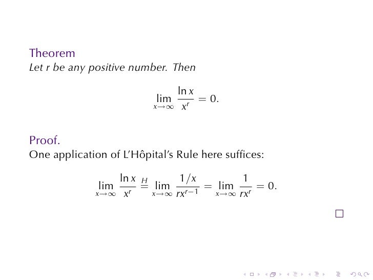 Lesson 18 Indeterminate Forms And L Hopital S Rule