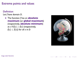Lesson 18: Maximum and Minimum Vaues