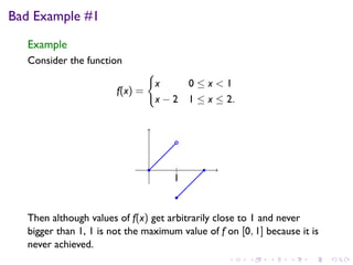 Lesson 18: Maximum and Minimum Vaues