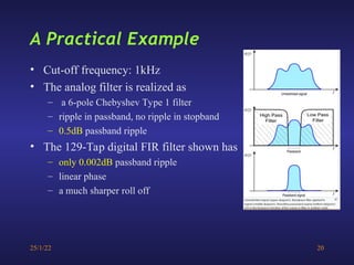 Stopband Ripple Lesson 18 Comparison of DSP and ASP (Lecture 5).ppt
