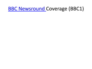 BBC Newsround Coverage (BBC1)

 