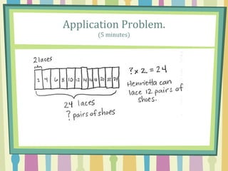 Application Problem.
(5 minutes)
 