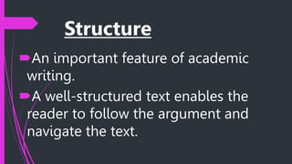EAPP Lesson One: ACADEMIC TEXTS STRUCTURE.pptx | Homework and Study ...