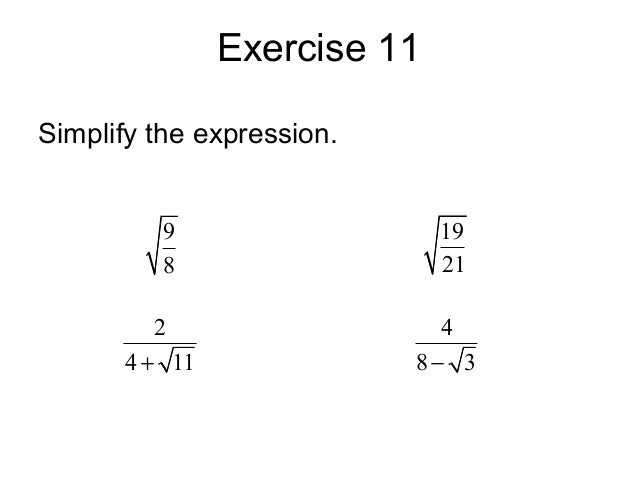 lesson 1 admin exponents square root of 18 in radical form