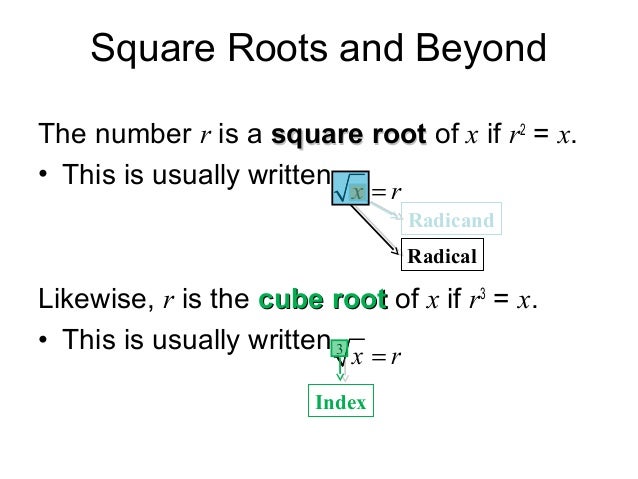 lesson 1 admin exponents square root of 18 in radical form