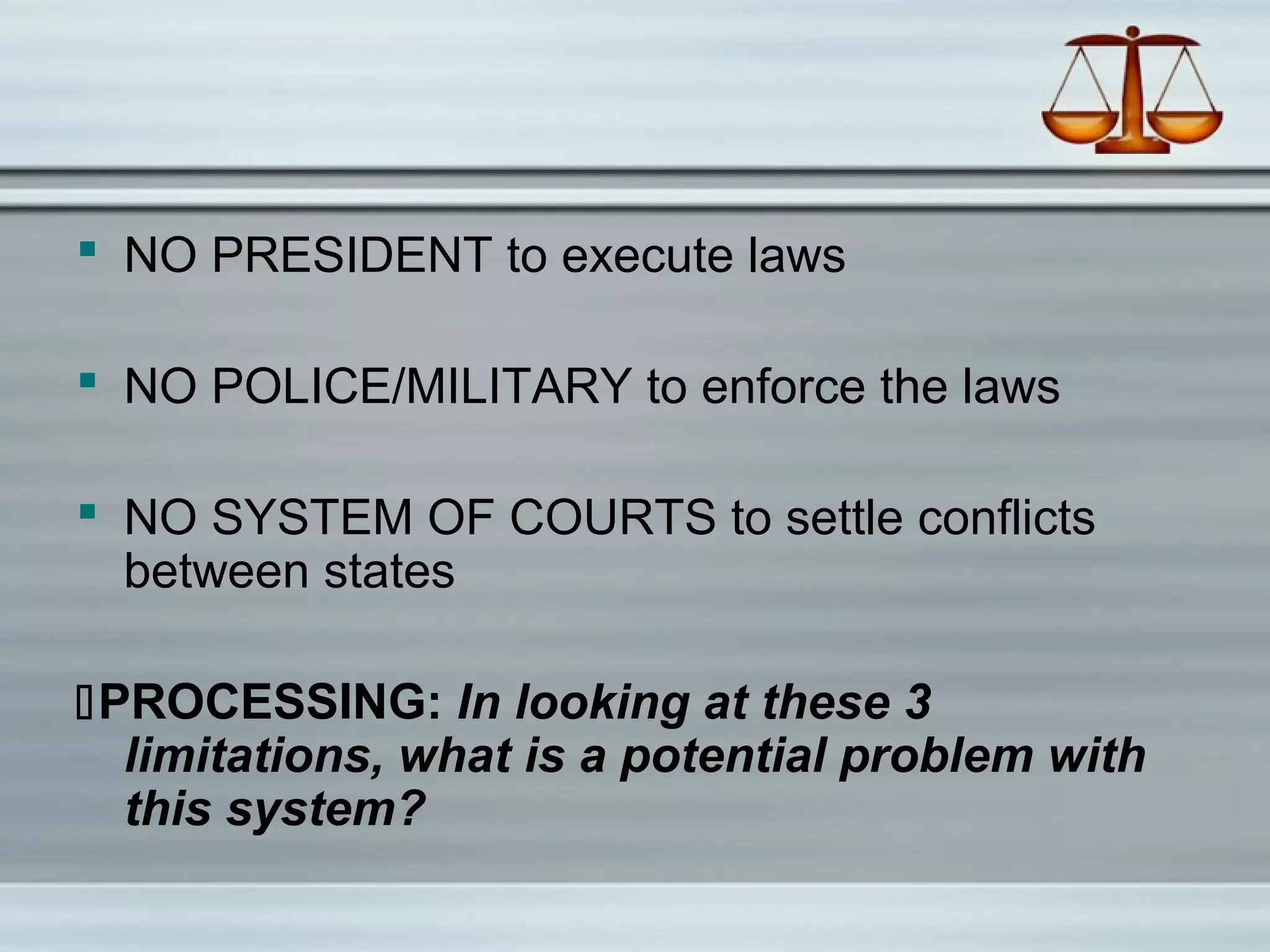 Guided Notes Lesson 1: Articles of Confederation | PPT