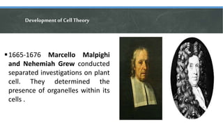 Development of Cell Theory
1840 Albrecht von Roelliker stated that sperm and
egg are composed of cells and that all human...