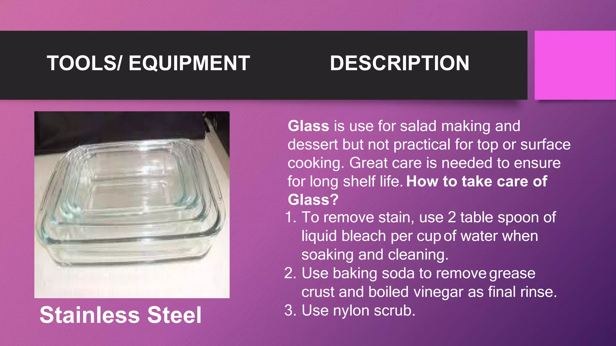 LESSON 1 Clean, Sanitize and Store Kitchen Tools and.pptx