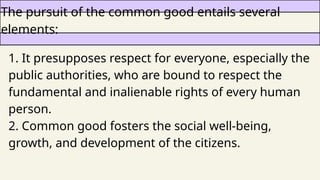 Lesson 1_Common Good and its types and help | PPTX