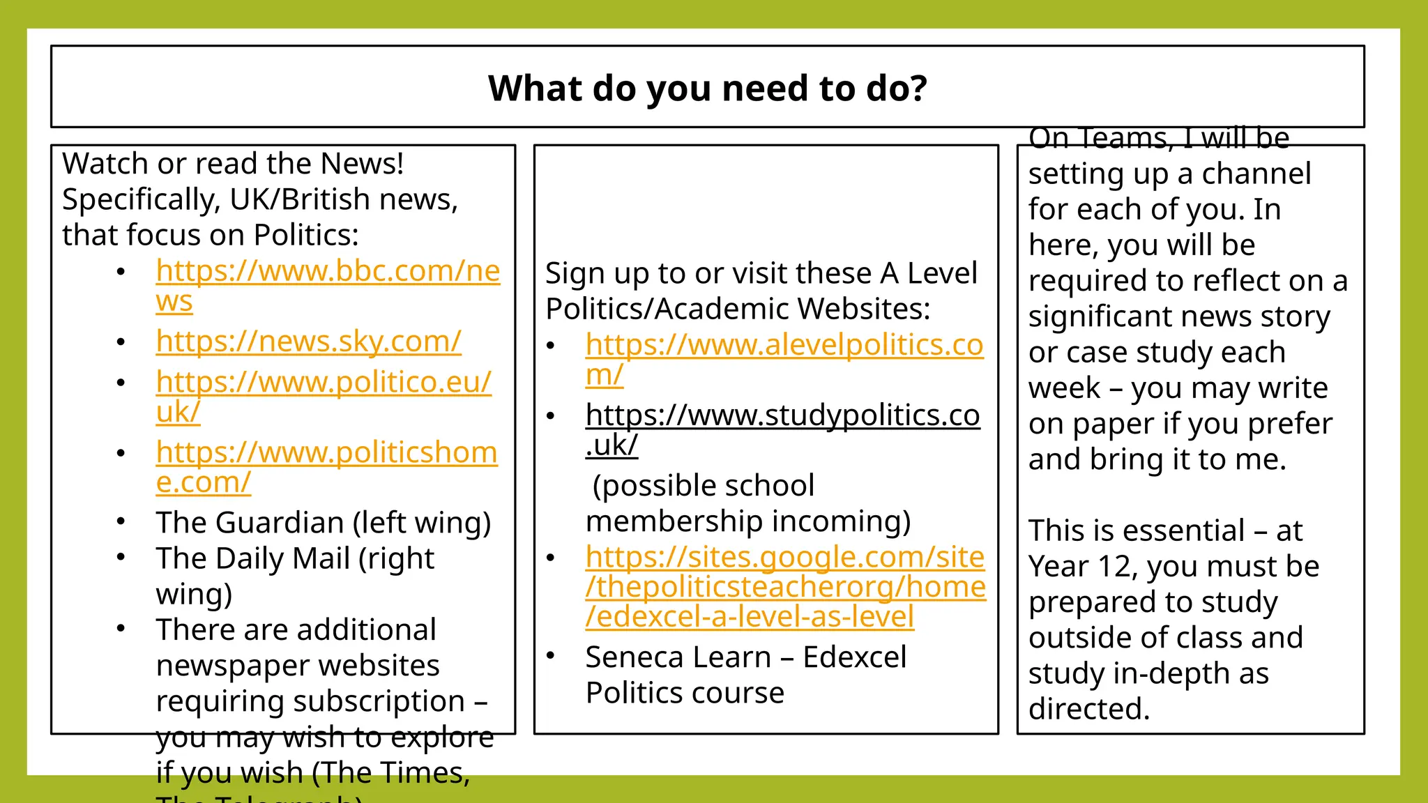 Lesson 1 Course Introduction pptx Uk As Level Politics PPTX