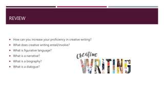 Lesson 1 creative writing | PPTX