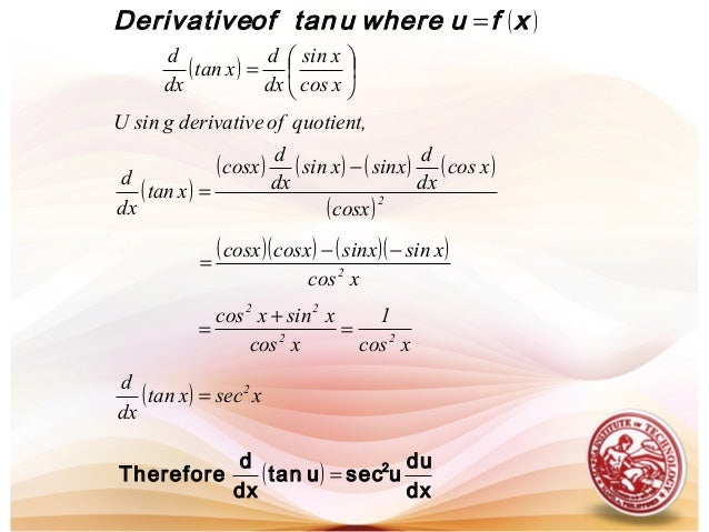 Derivative Of Tan 2x Derivative Of Tan 2x