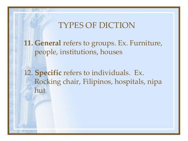types of diction