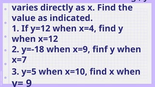 LESSON 1_direct variation.Powerpoint Pres | PPTX
