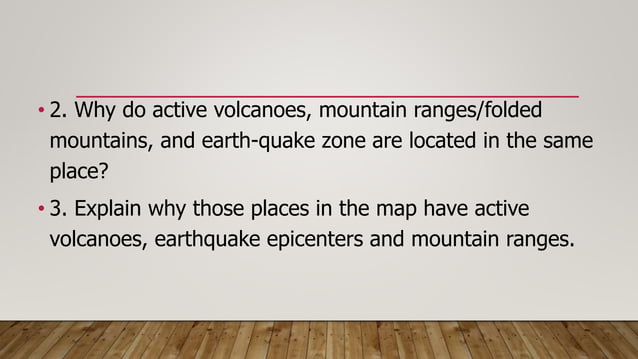Lesson 1 Distribution of Active Volcanoes, Earthquake.pptx | Geology ...