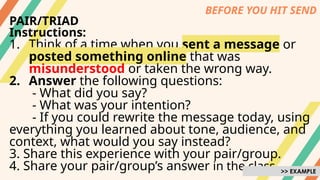 Triad Message With Code Example Lesson 1_Effective Communicationnnnn.pptx