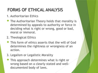 Legalist Approach Example Comprehensive Introduction to the Fundamentals of Ethics and Moral ...