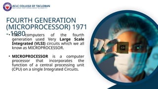 LESSON 1-EVOLUTION AND GENERATIONS OF COMPUTERS | PPTX