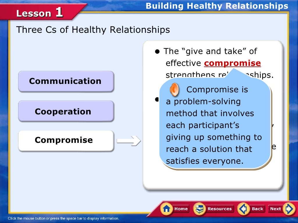 Lesson 1 foundations of healthy relationships