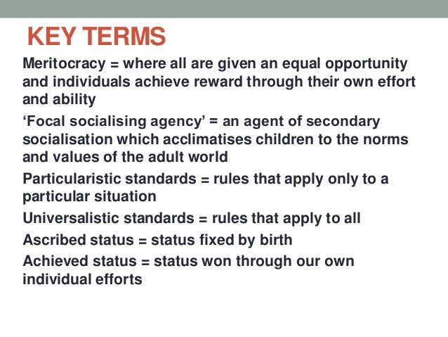 ascribed status ascribed status
