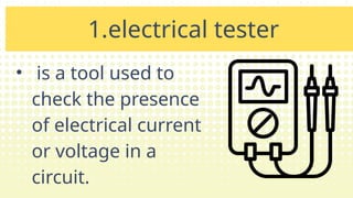 Electrical Testing Powerpoint Image LESSON 1_Fundamentals of Electrical and Electronics Services.pptx