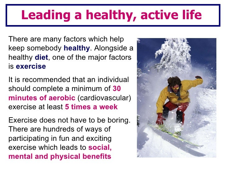 Lesson 1healthy active lifestyle